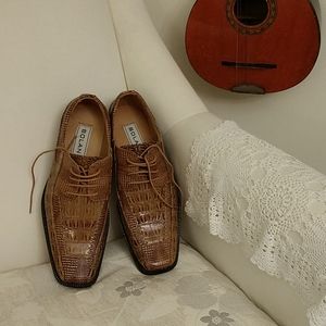 Men's Faux Snake Shoes 9 1/2 New